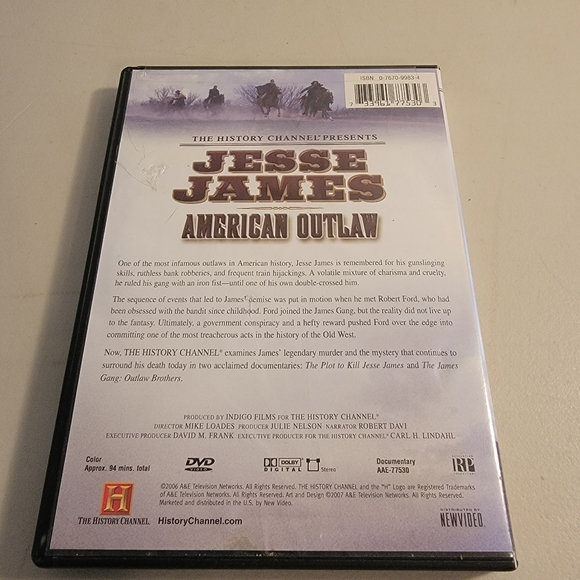 History Channel Jesse James DVD - Picture 2 of 3